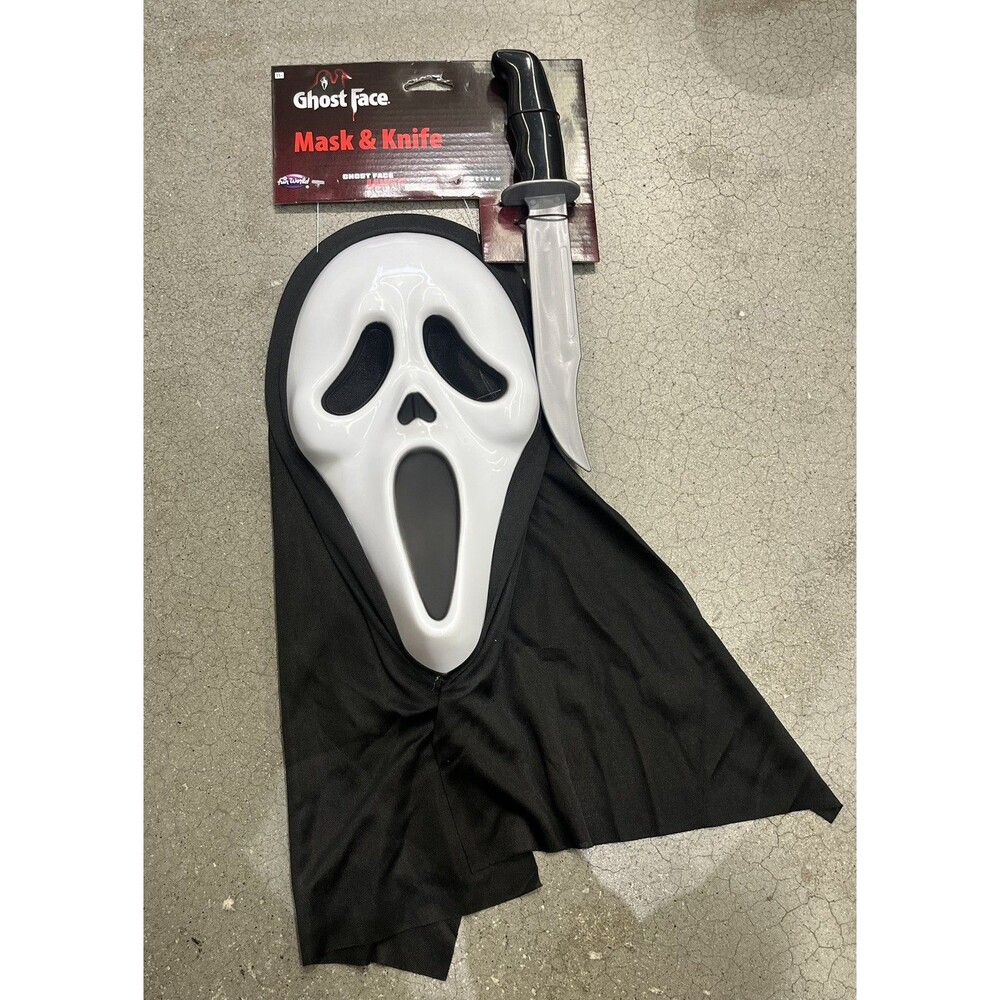 Scream Ghost Face Mask Fun World Halloween Costume Paramount Pictures 2021 NWT